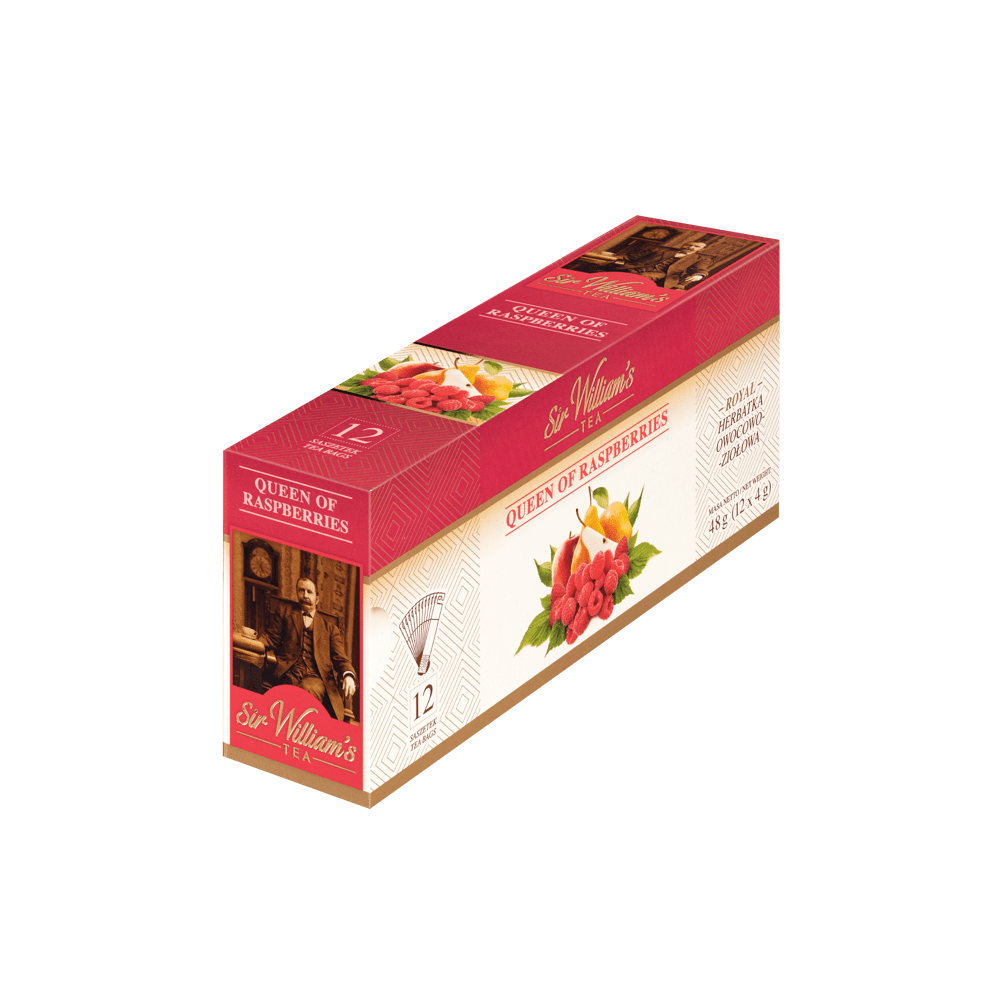 Fruit Tea Sir William's Royal Queen of Raspberries 12 Tea Bags 