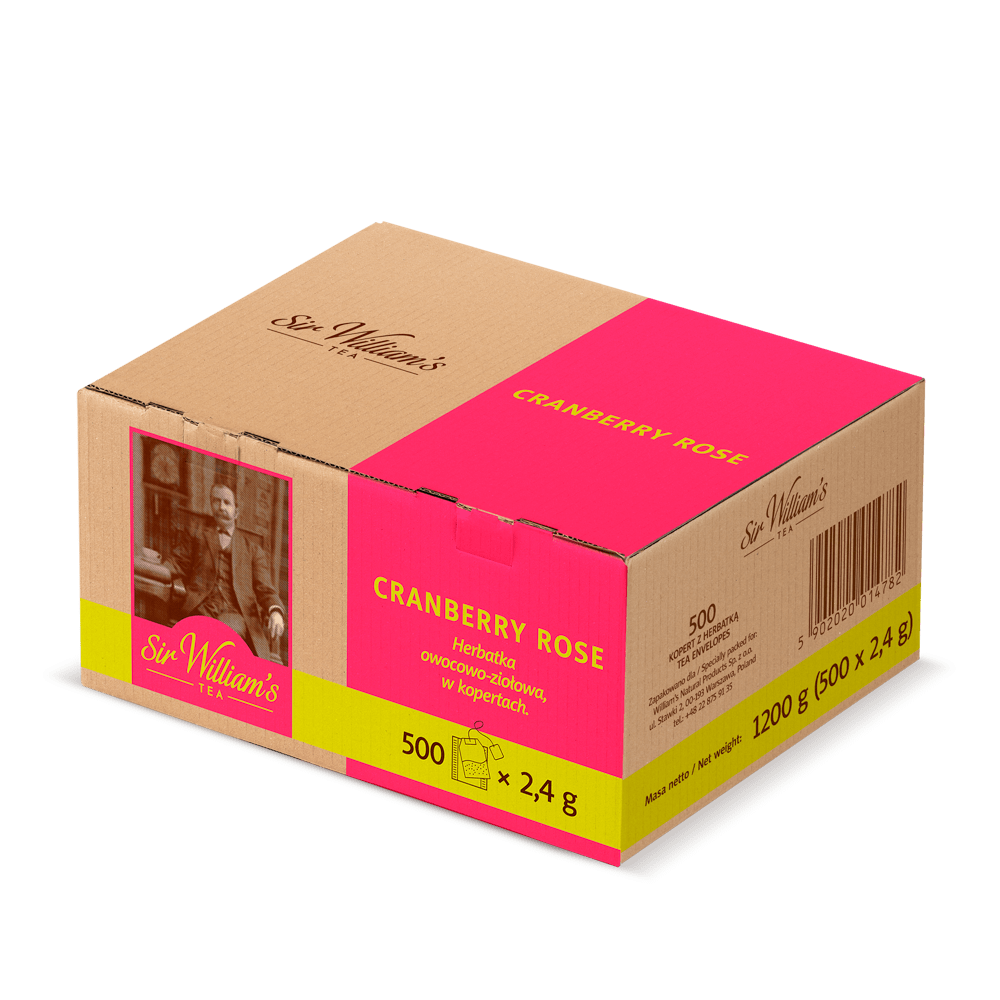 Owocowa Herbata Sir William’s Tea Cranberry Rose 500 Saszetek 