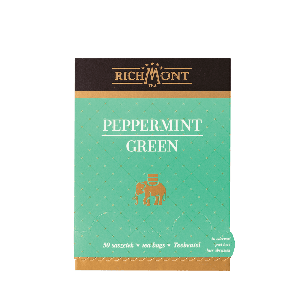 Zielona Herbata Richmont Peppermint Green 50 Saszetek 