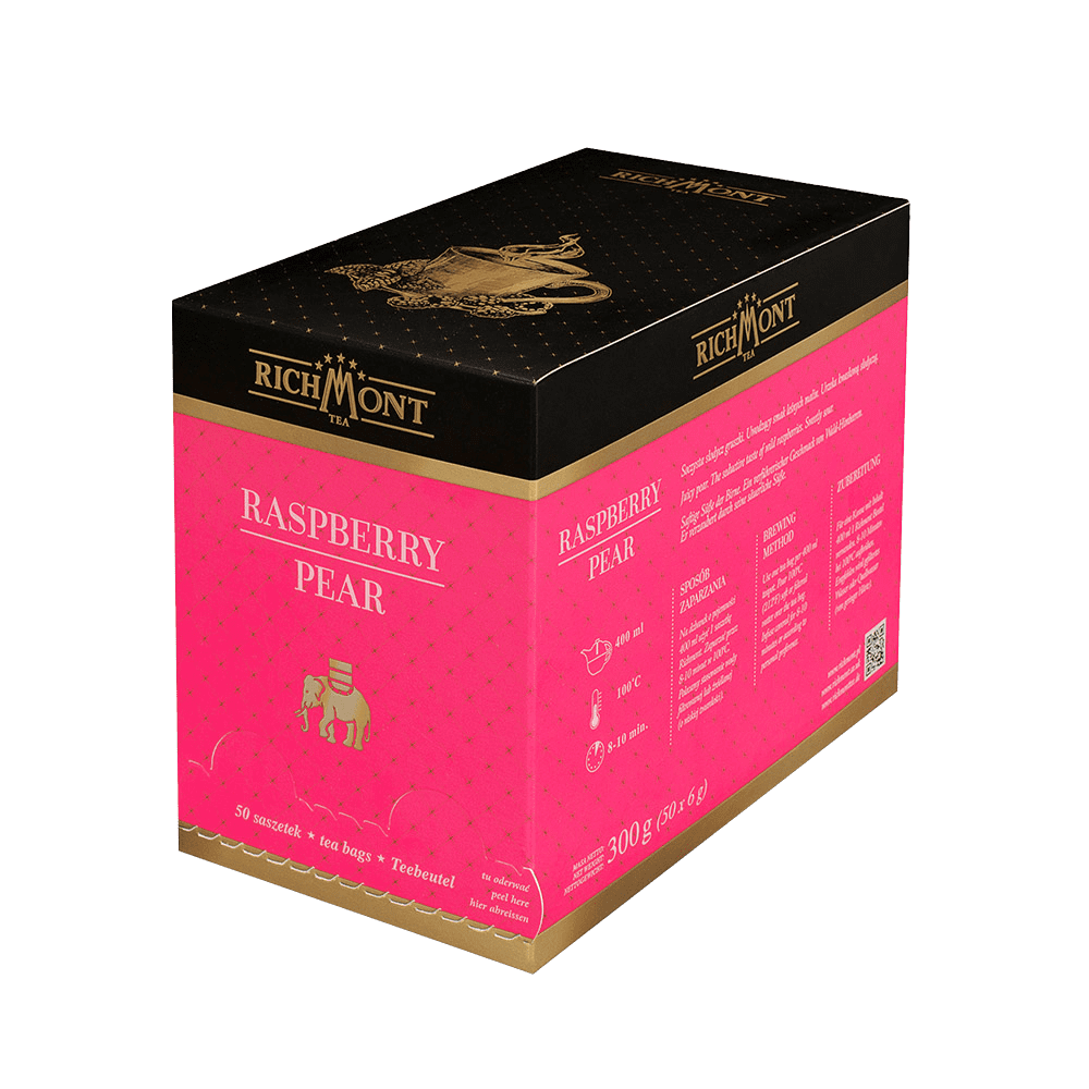 Owocowa Herbata Richmont Raspberry Pear 50 Saszetek 