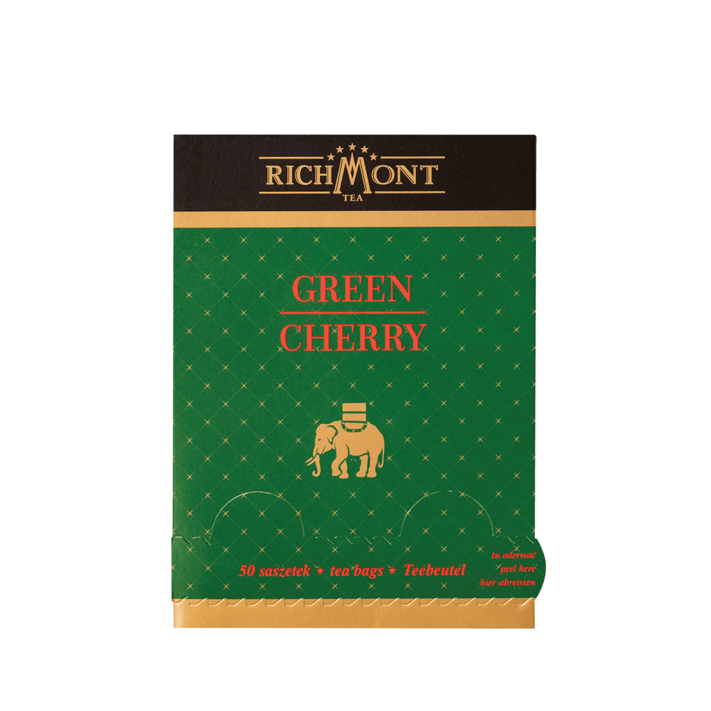 Zielona Herbata Richmont Green Cherry 50 Saszetek
