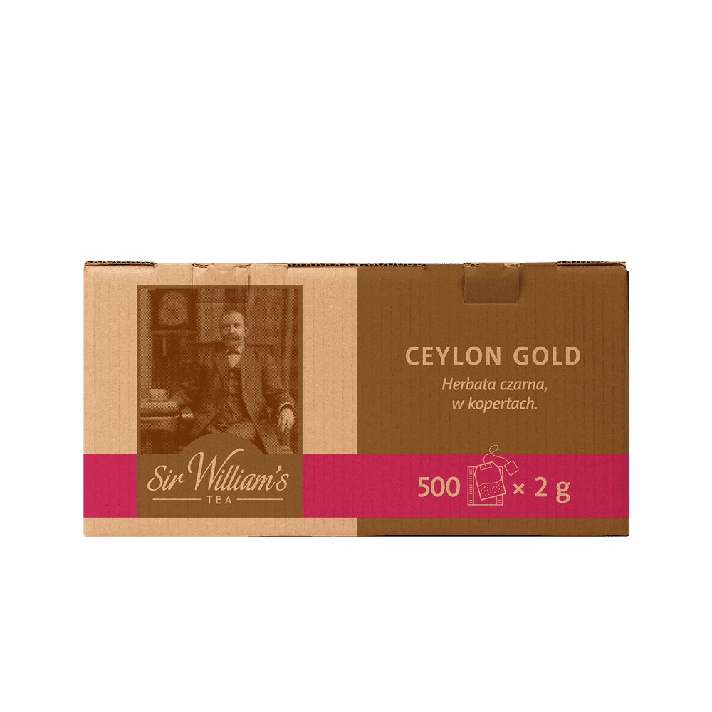 Czarna Herbata Sir William’s Tea Ceylon Gold 500 Saszetek 