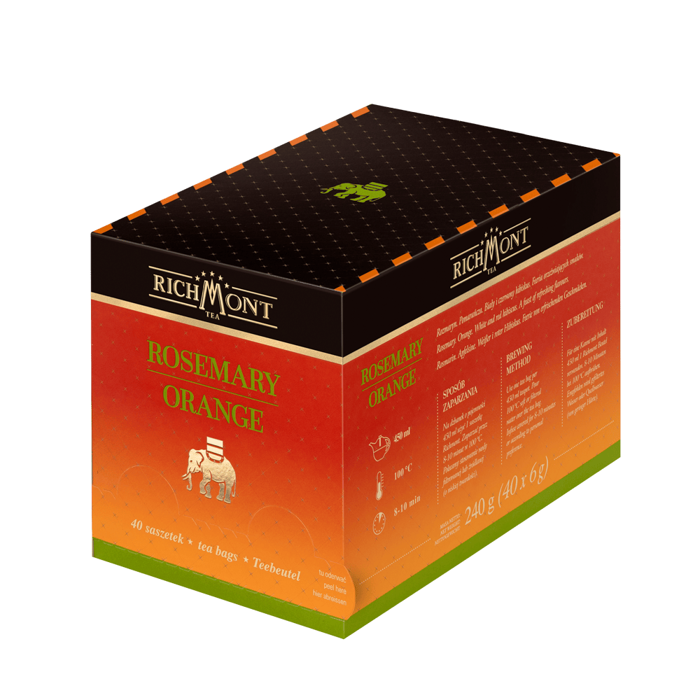 Fruit and Herbal Tea Richmont Rosemary Orange 40 Tea Bags