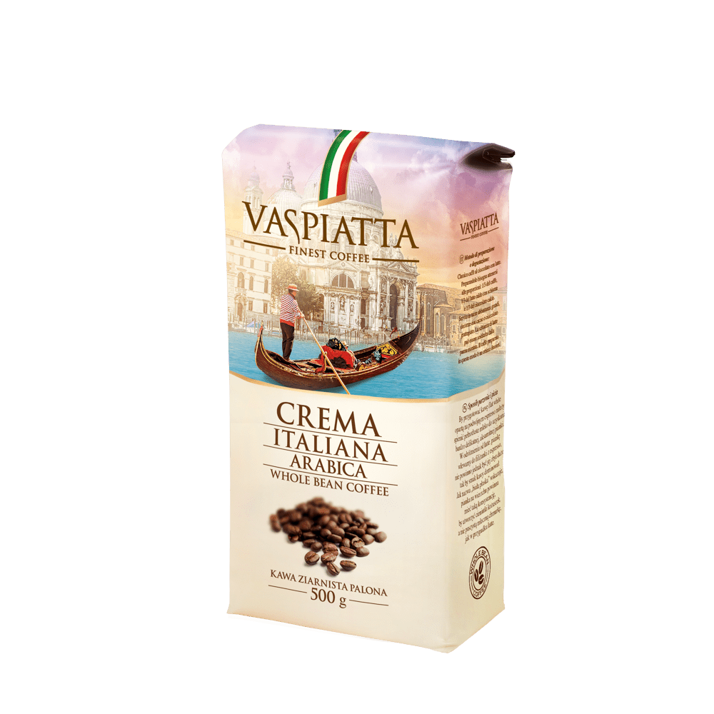 Whole Beans Coffee Vaspiatta Crema Italiana 500g