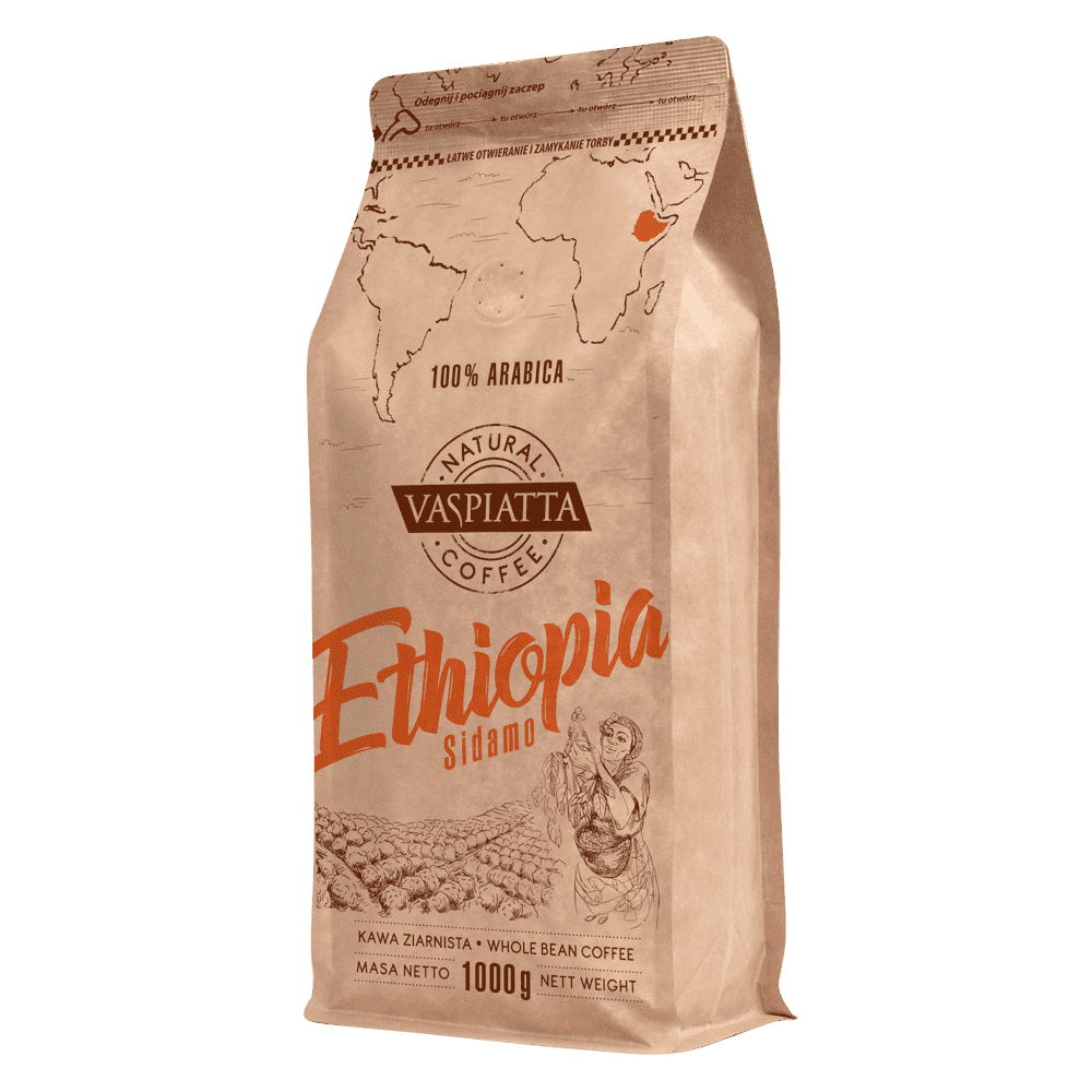 Kawa Ziarnista Vaspiatta Natural Ethiopia 1kg 