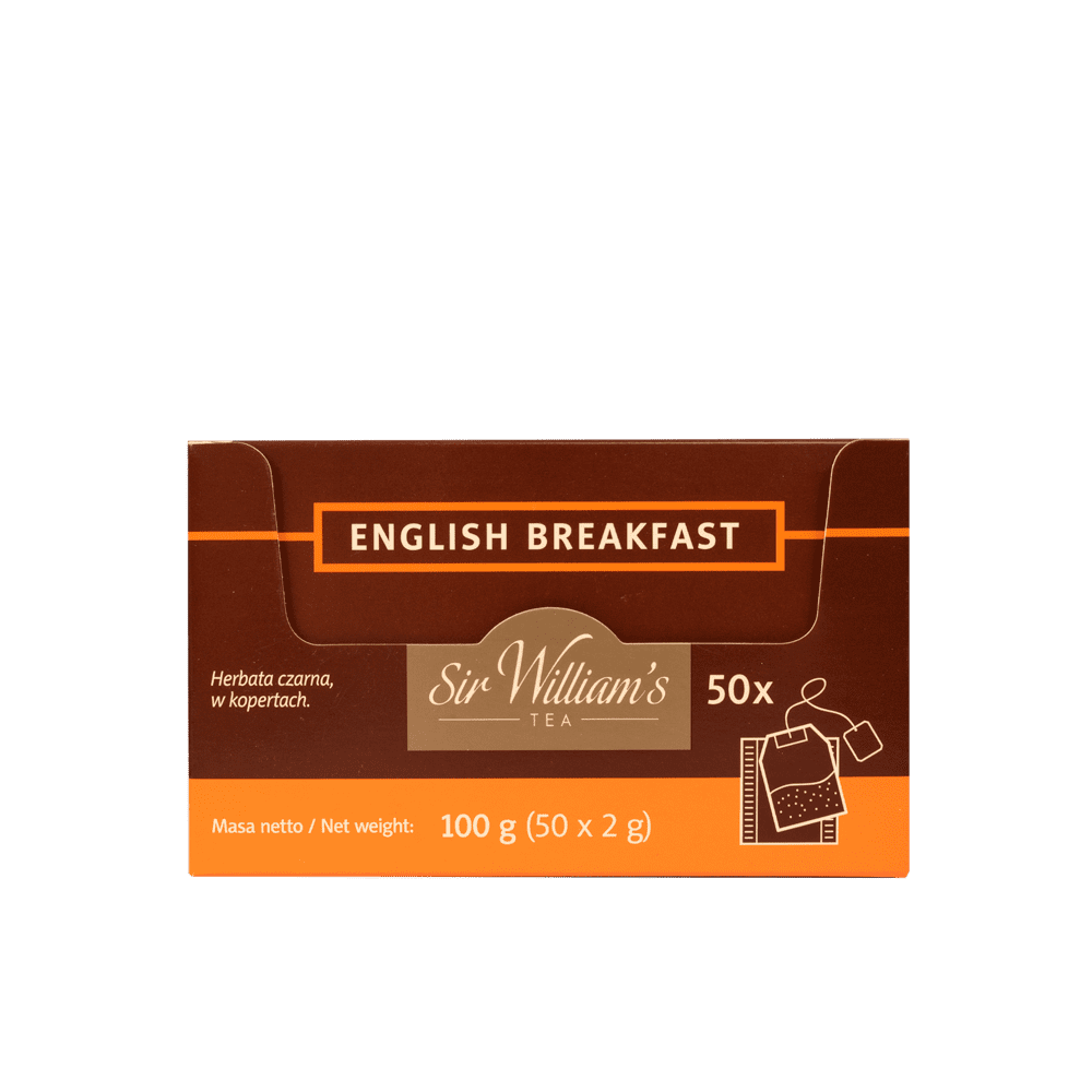 Czarna Herbata Sir William’s Tea English Breakfast 50 Saszetek 