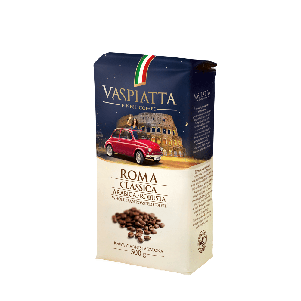 Whole Bean Coffee Vaspiatta Roma Classica 500g