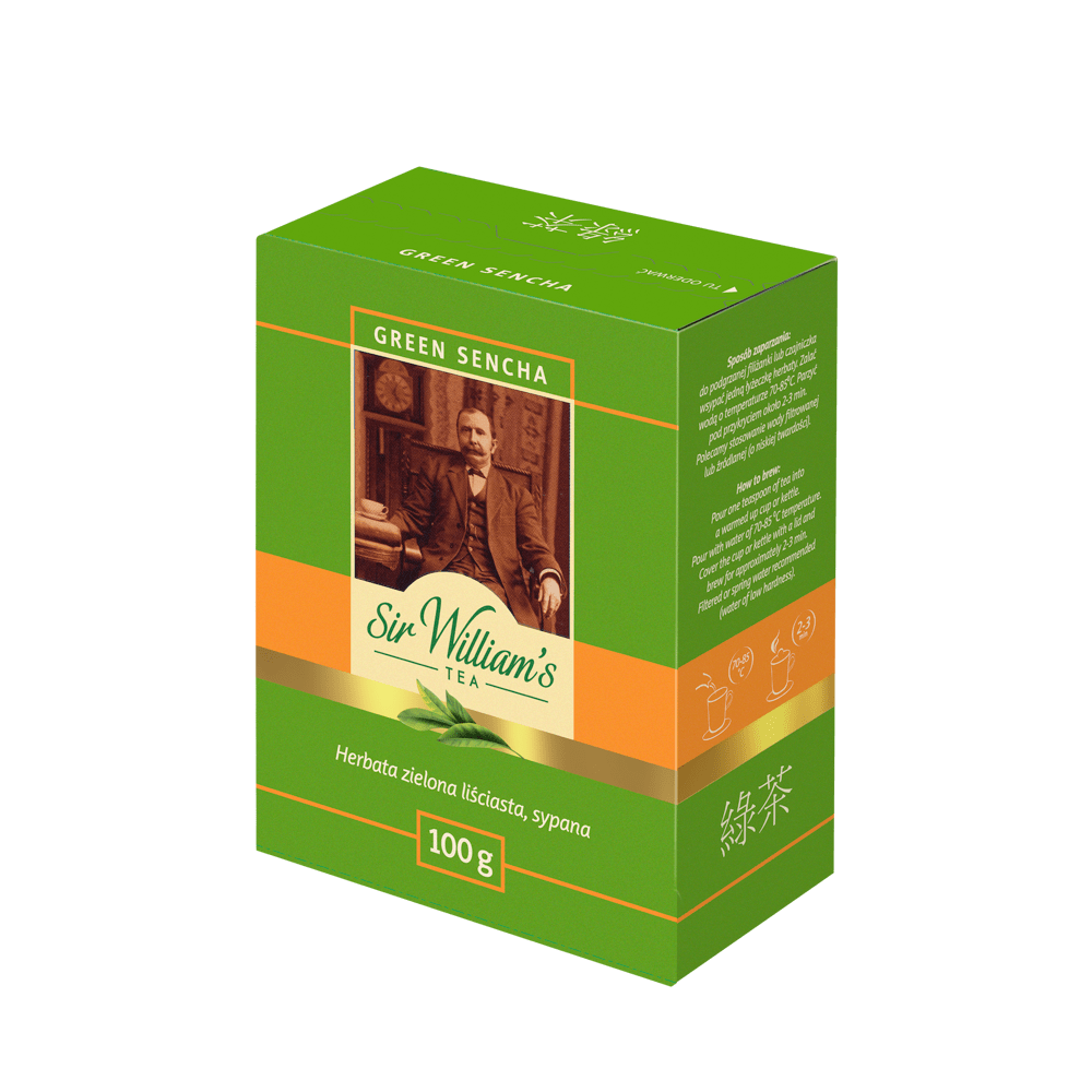Liściasta Herbata Sir William's Tea Green Sencha 100g