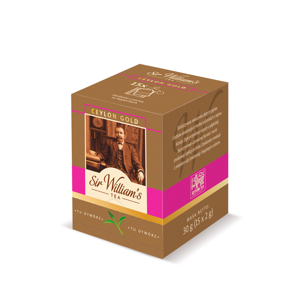 Czarna Herbata Sir William’s Tea Ceylon Gold 15 Saszetek
