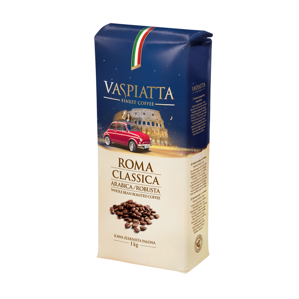 Whole Bean Coffee Vaspiatta Roma Classica 1kg