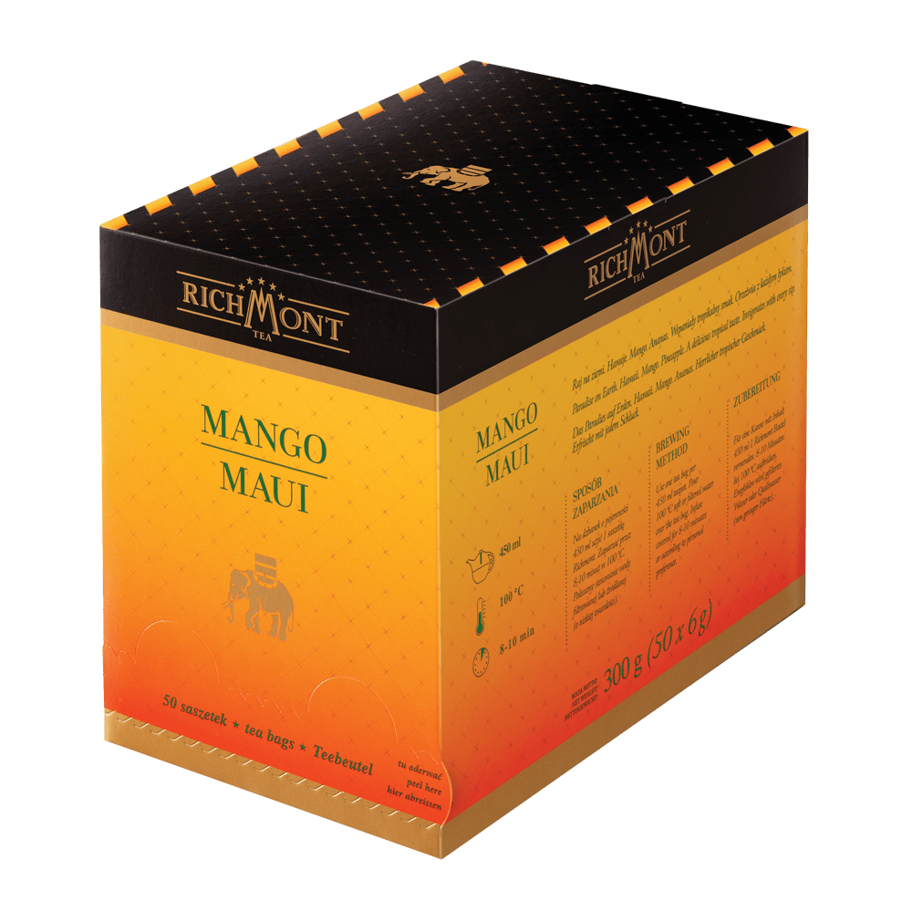 Fruit Tea Richmont Mango Maui 50 Tea Bags 