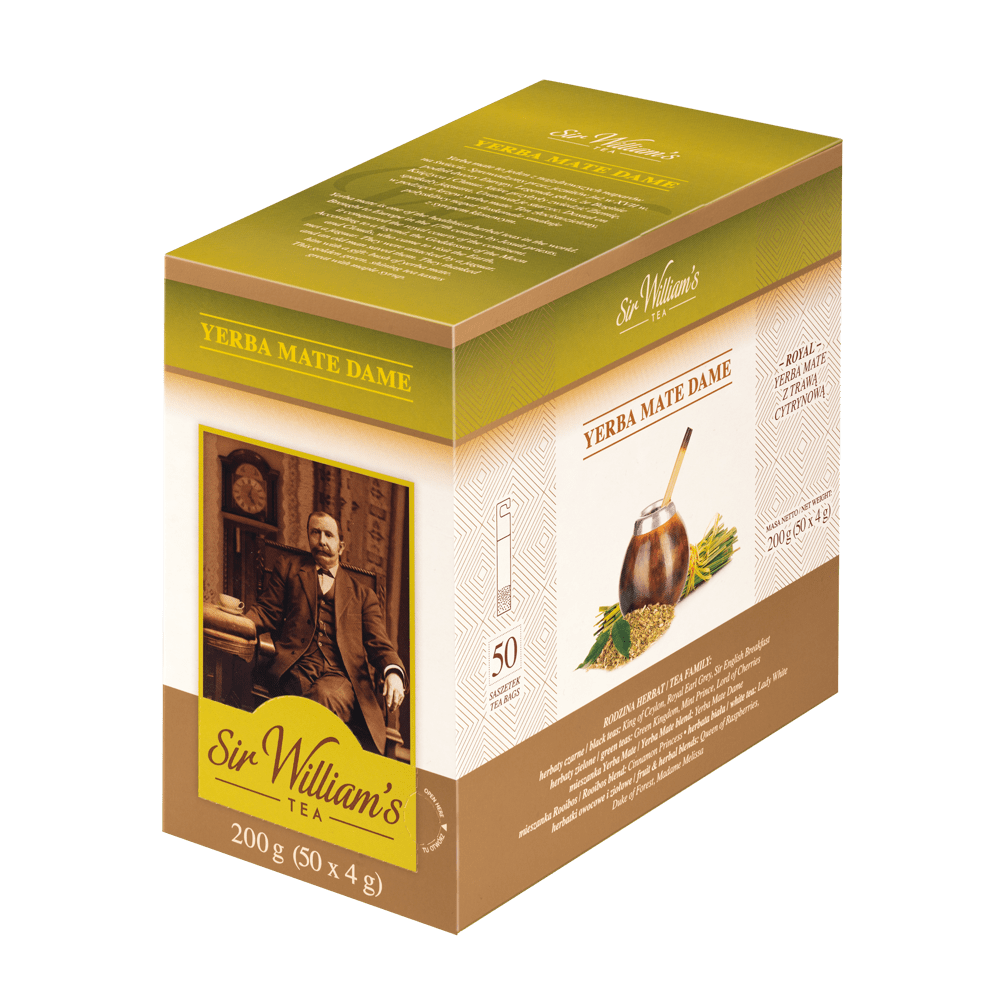 Herbal Tea Sir William's Yerba Mate Dame 50 Tea Bags 