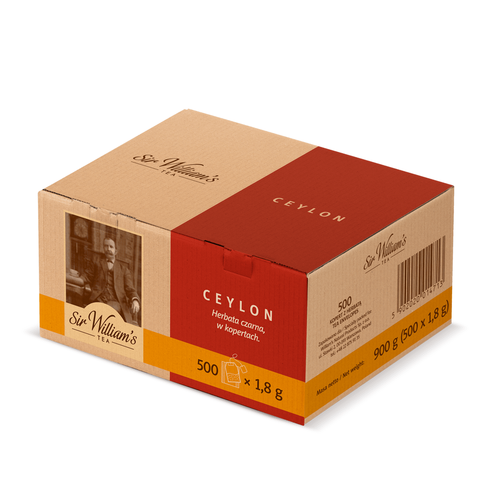 Czarna Herbata Sir William’s Tea Ceylon 500 Saszetek 
