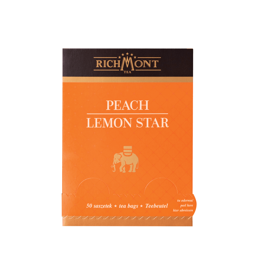 Owocowa Herbata Richmont Peach Lemon Star 50 Saszetek