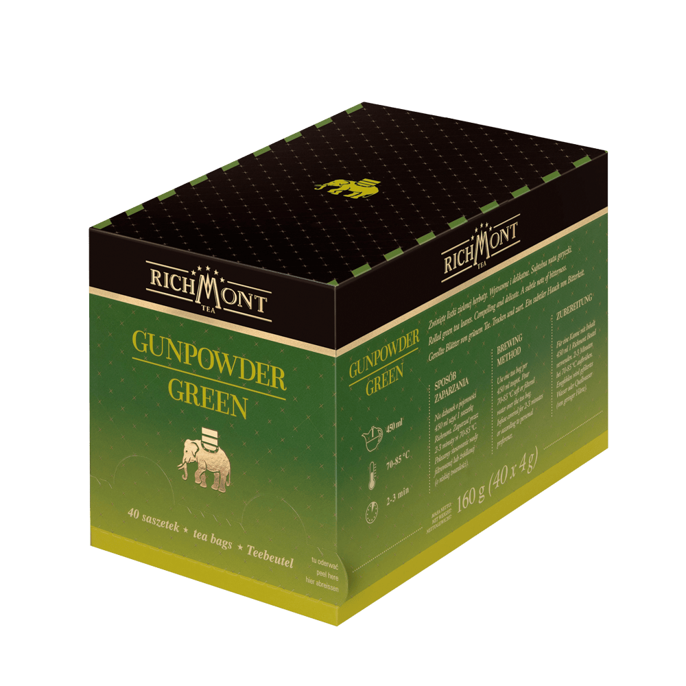 Green Tea Richmont Gunpowder Green 40 Tea Bags 