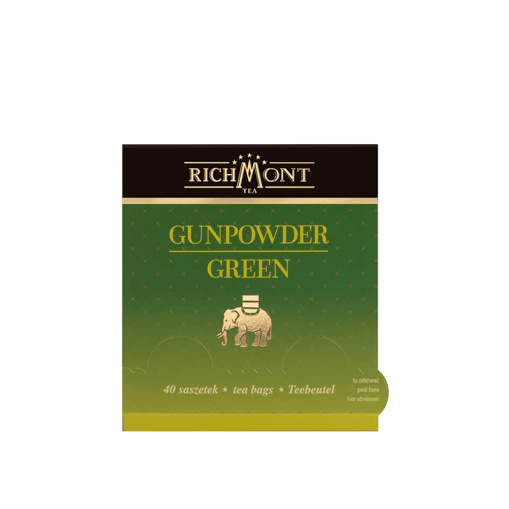 Zielona Herbata Richmont Gunpowder Green 40 Saszetek 