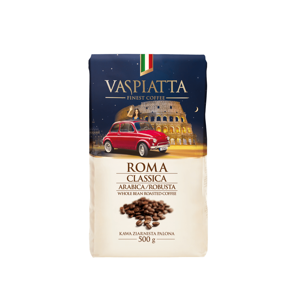 Whole Bean Coffee Vaspiatta Roma Classica 500g