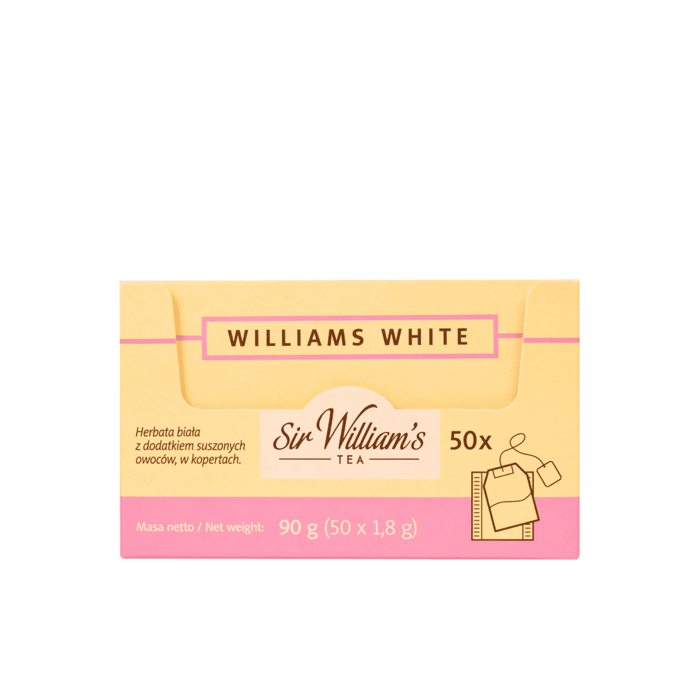 Biała Herbata Sir William’s Tea White 50 Saszetek 