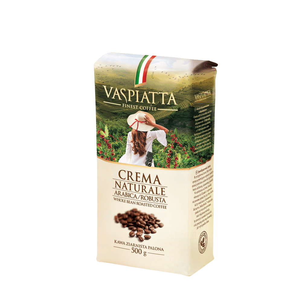 Whole Beans Caffee Vaspiatta Crema Naturale 500g