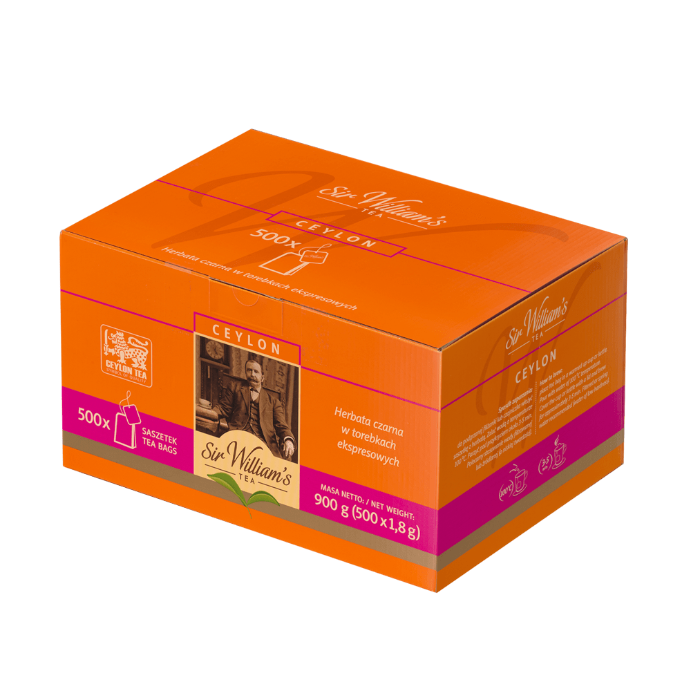 Czarna Herbata Sir William's London Ceylon Black Tea 500 Saszetek