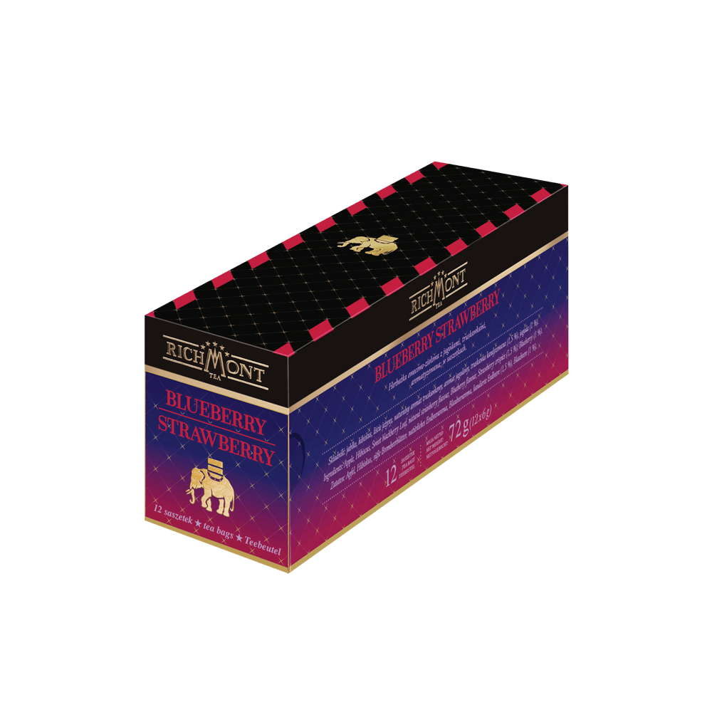 Fruit Tea Richmont Blueberry Strawberry 12 Tea Bags