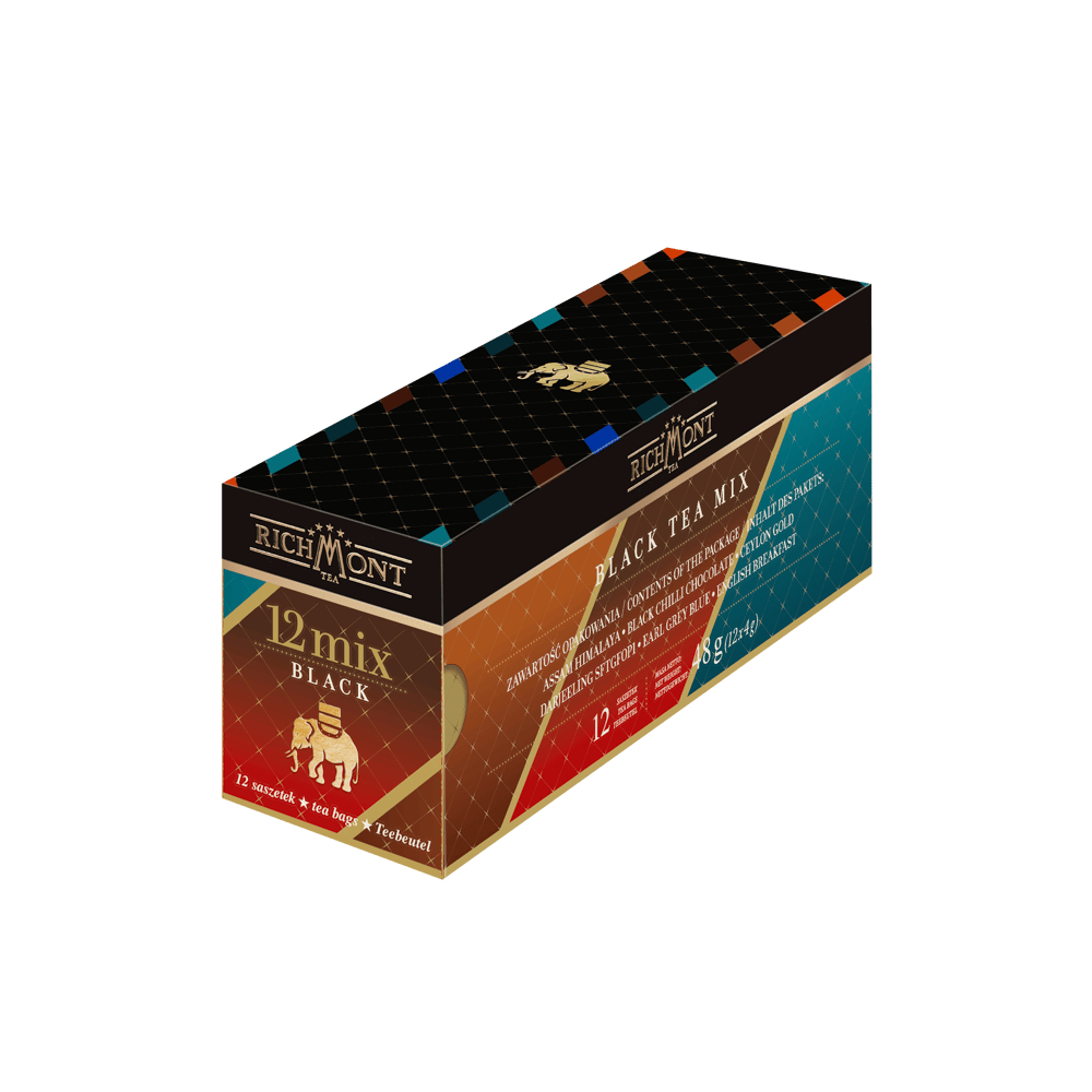 Mix Czarnych Herbat Richmont 12 Saszetek 