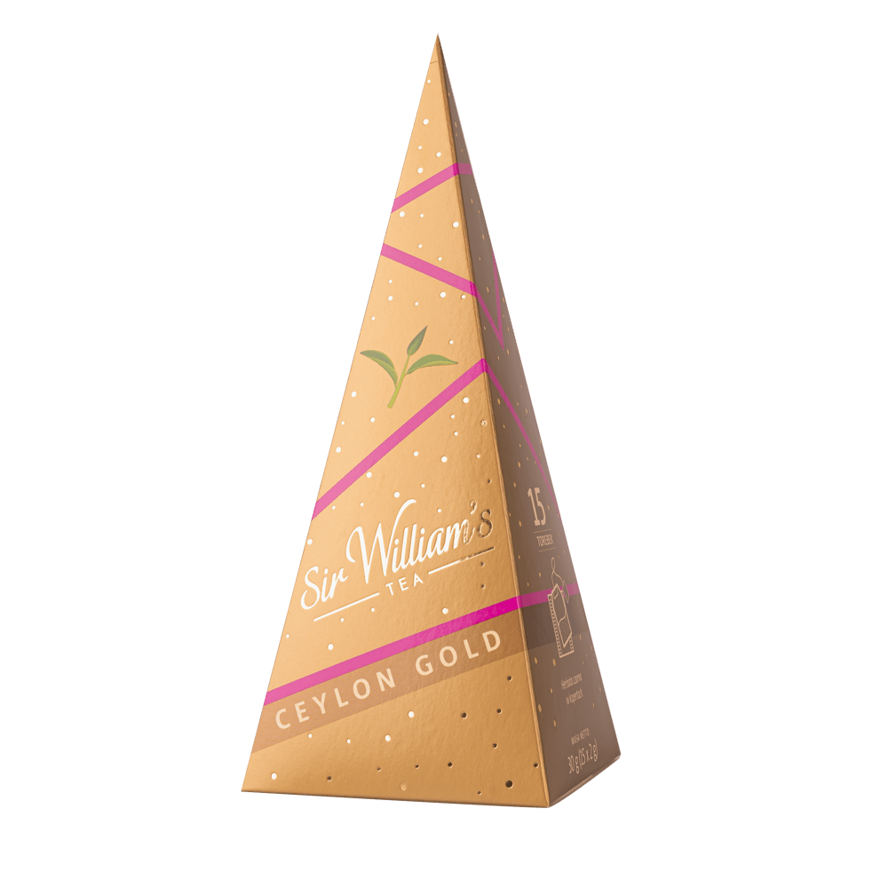 Sir William's Tea Ceylon Gold Black Tea 15 Pyramid Tea Bags