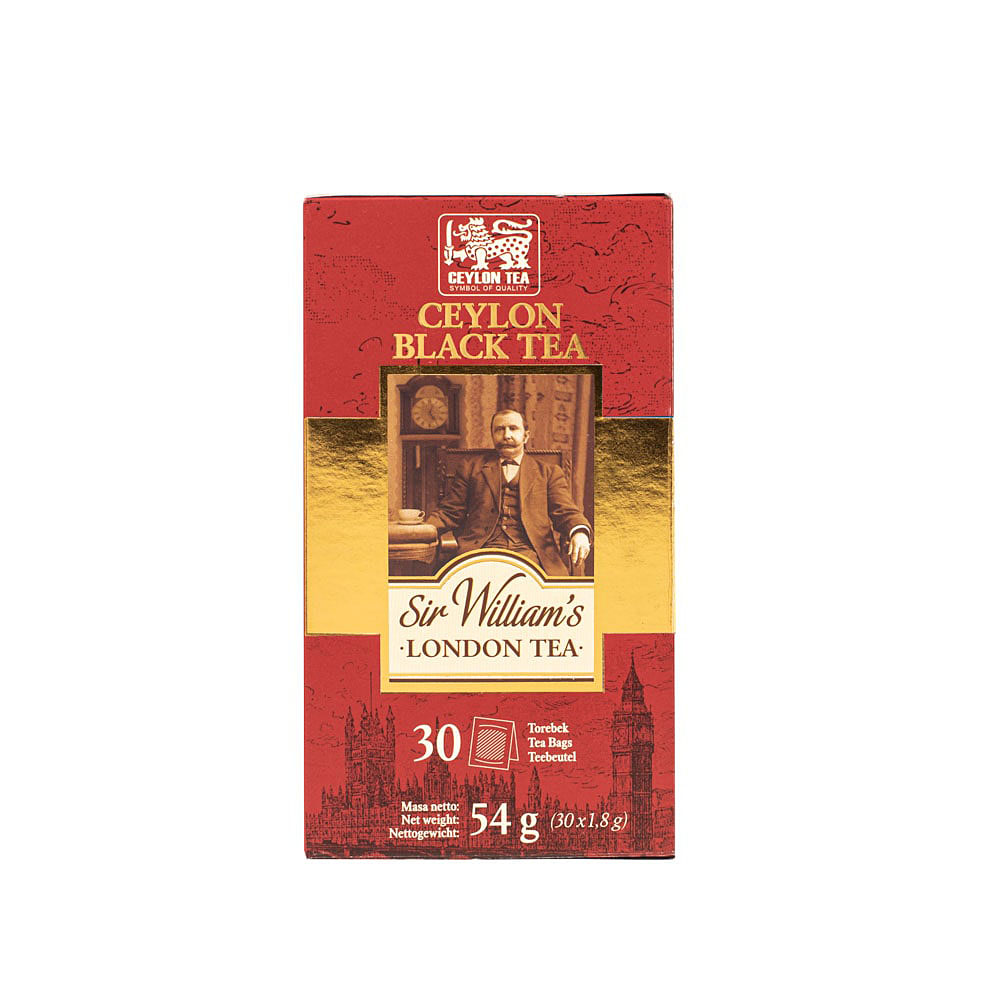 Czarna Herbata Sir William's London Tea Ceylon Black 30 Saszetek